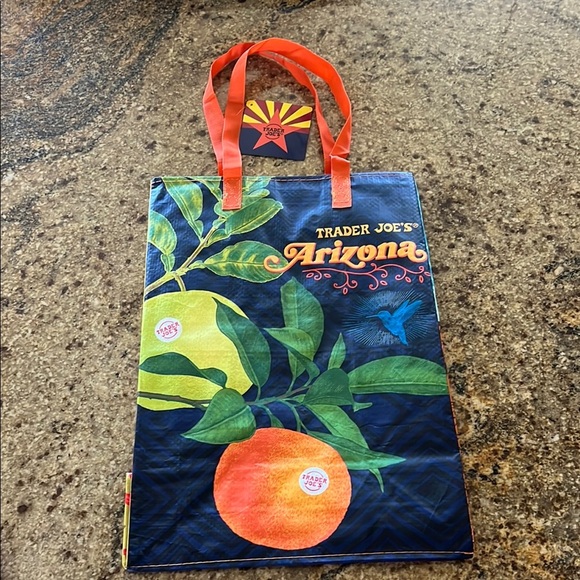 ♻️🛒Trader Joe's Arizona Reusable Tote Bag 😎☀️🌵🍊 - Picture 2 of 6